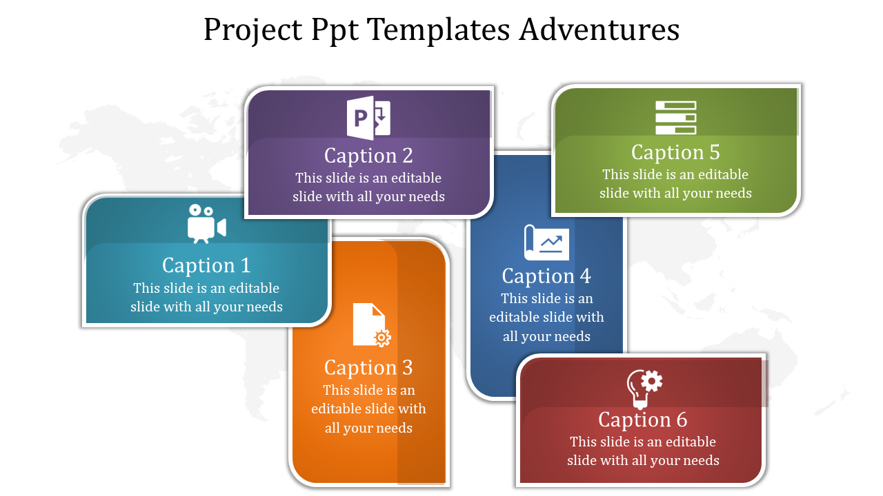 Colorful Project PPT Template and Google Slides Themes